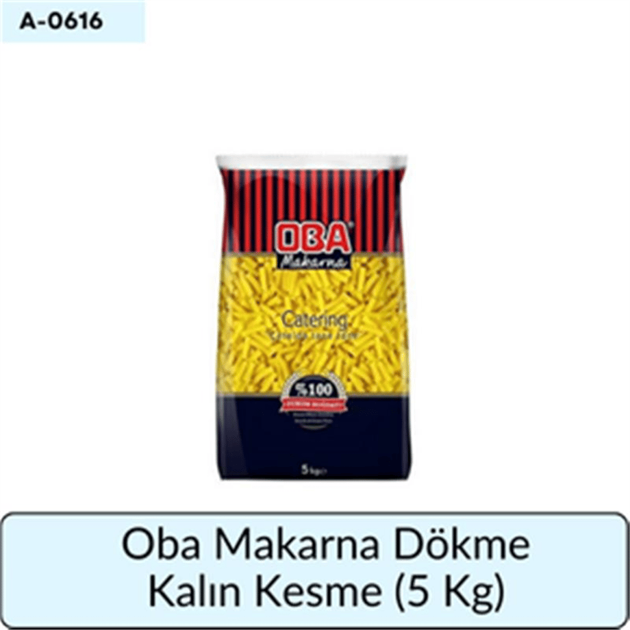 Oba Makarna Dökme Kalın  Kesme   (5 Kg)