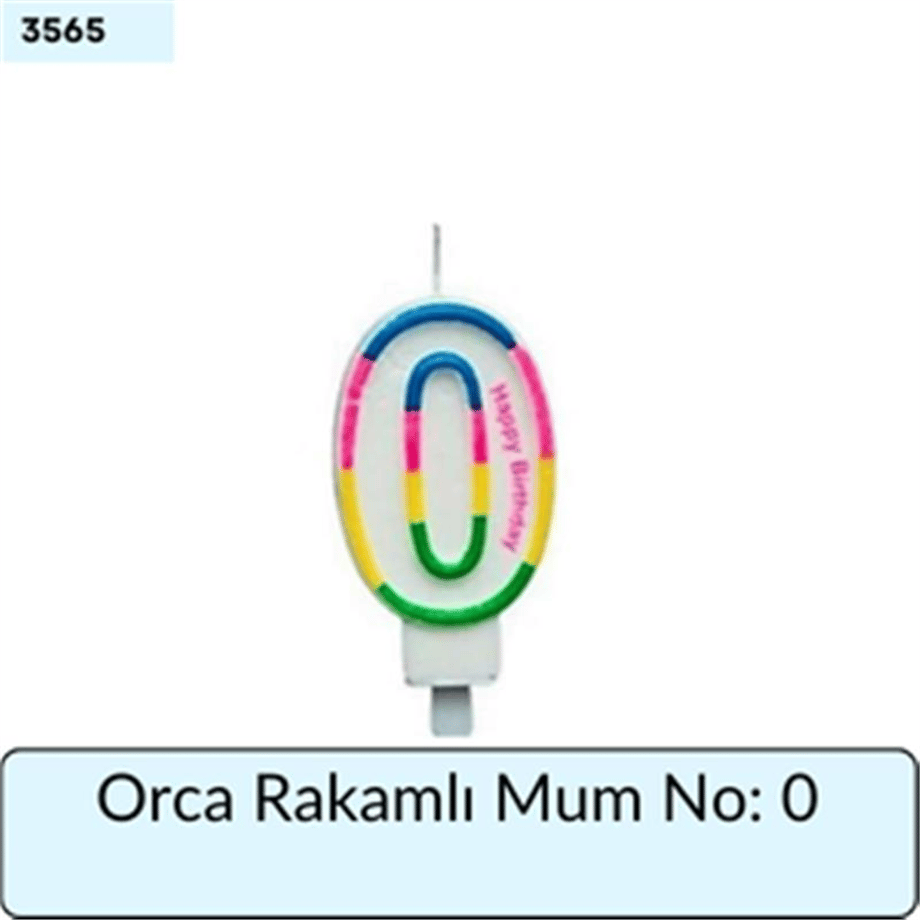 Orca Rakamlı Mum No: 0
