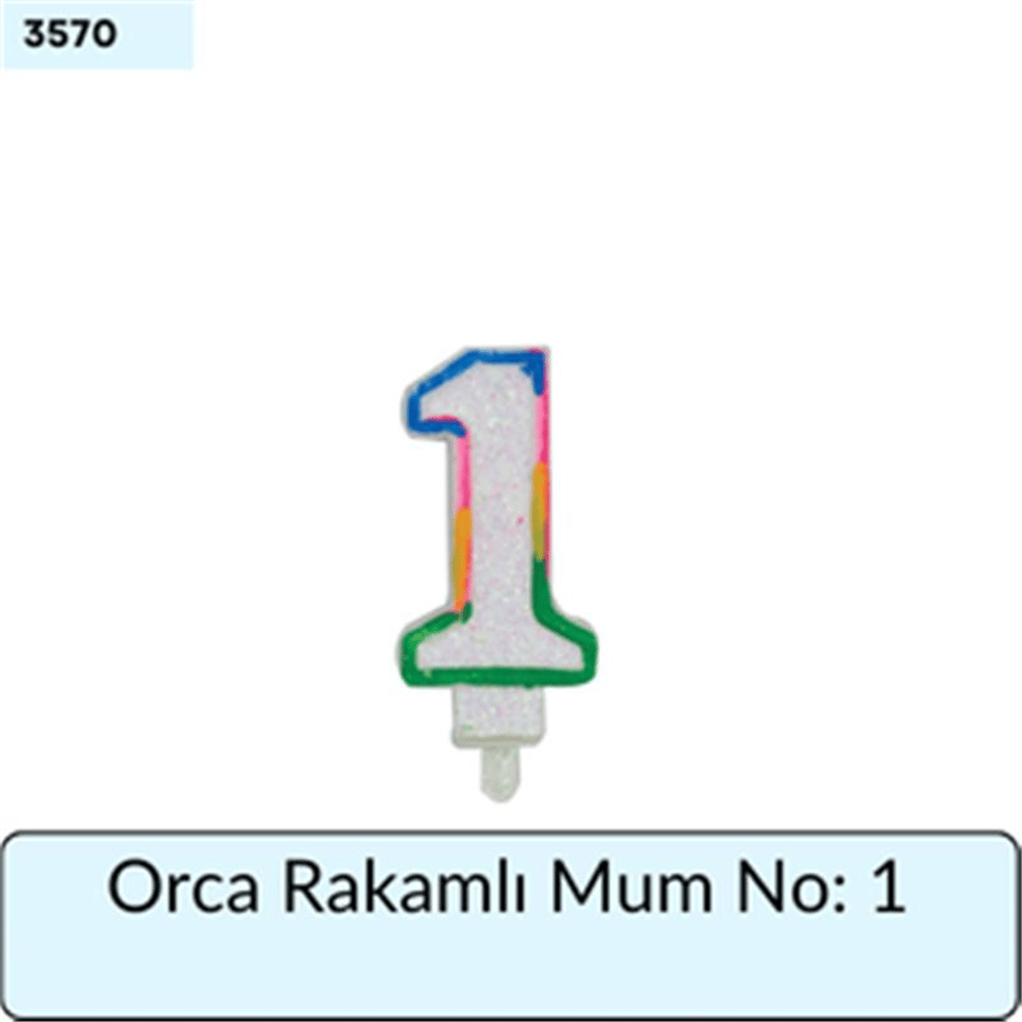 Orca Rakamlı Mum No: 1