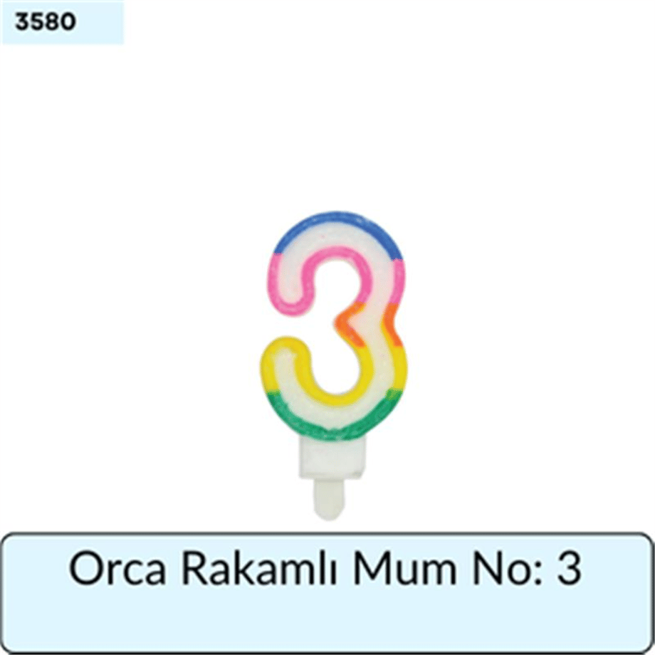 Orca Rakamlı Mum No: 3