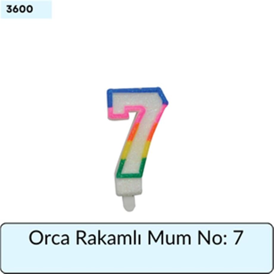Orca Rakamlı Mum No: 7