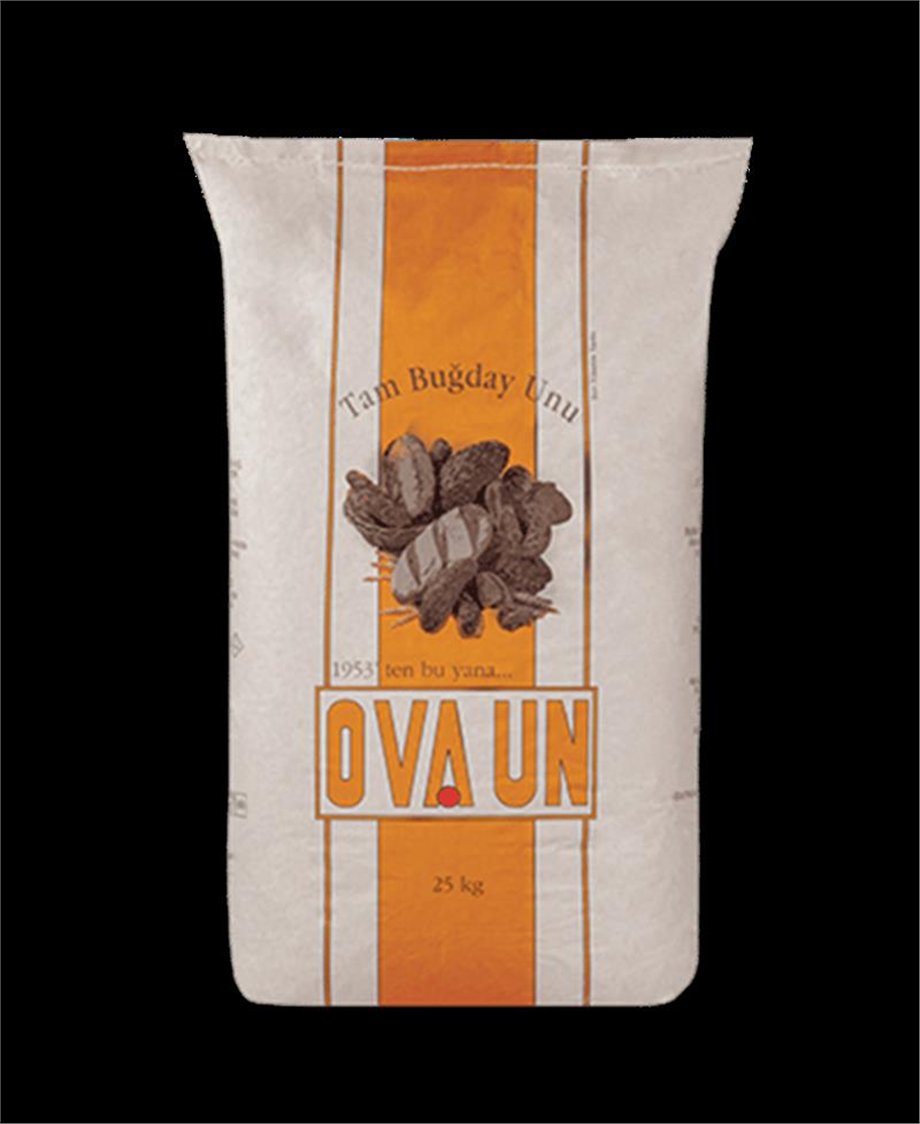 Ova Un Tam Buğday Unu Kraft Torba     (25 Kg)