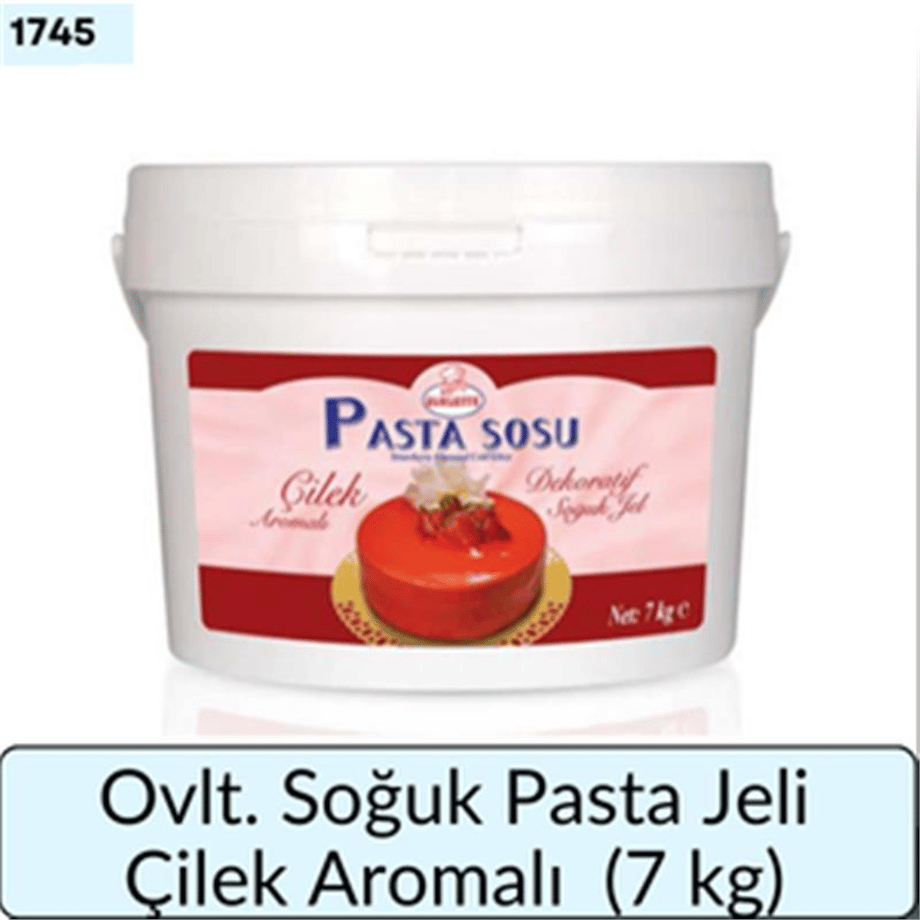 Ovlt. Soğuk Pasta Jeli Çilek Aromalı     (7 Kg)