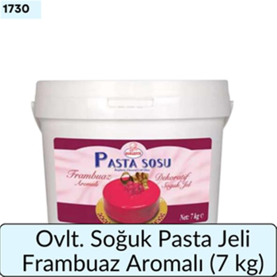 Ovlt. Soğuk Pasta Jeli Frambuaz Aromalı     (7 Kg)