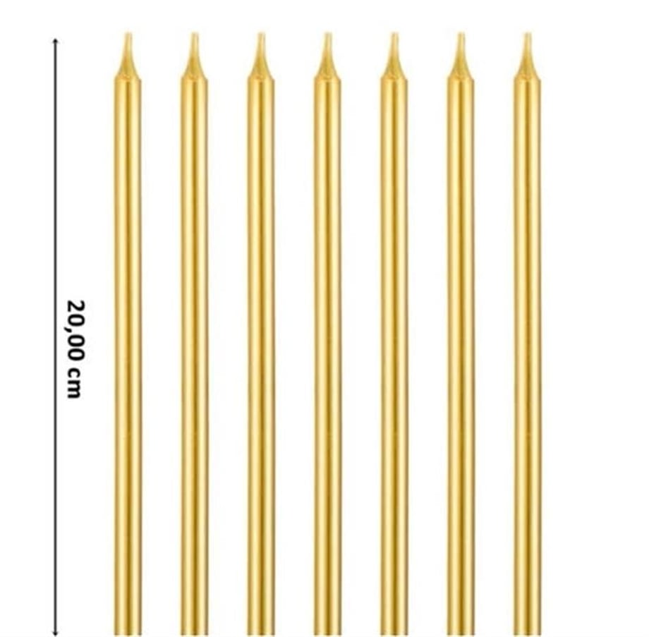 Pasta Mumu Altın 20 Cm   (6 Lı)