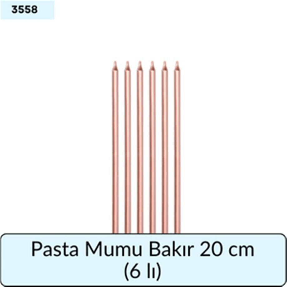 Pasta Mumu Bakır 20 Cm   (6 Lı)