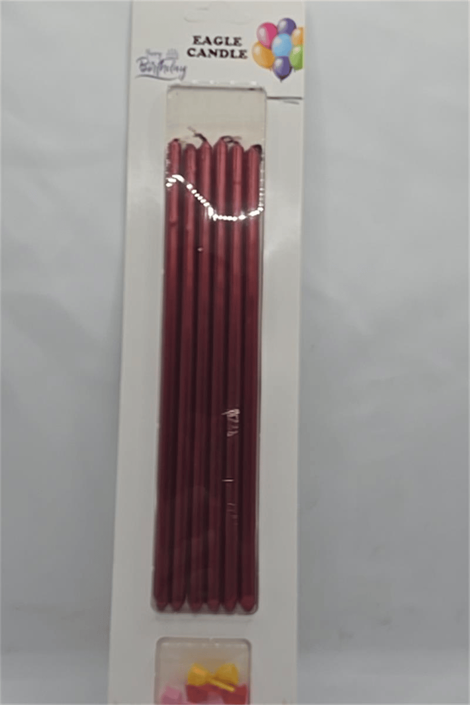 Pasta Mumu Kırmızı 20 Cm   (6 Lı)