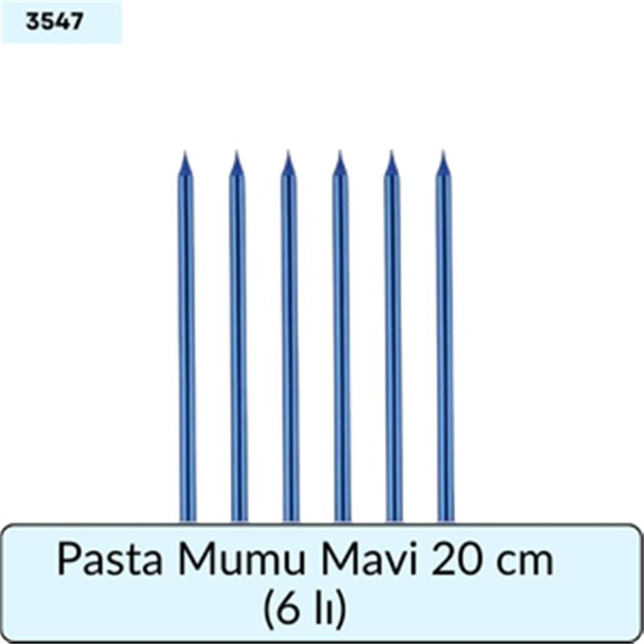 Pasta Mumu Mavi 20 Cm   (6 Lı)