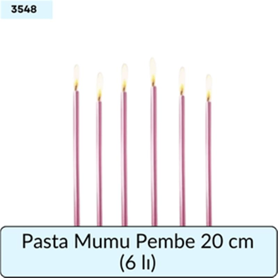 Pasta Mumu Pembe 20 Cm   (6 Lı)