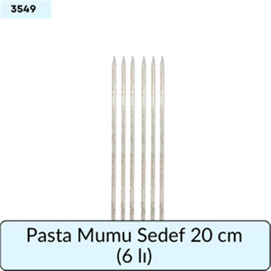 Pasta Mumu Sedef 20 Cm   (6 Lı)
