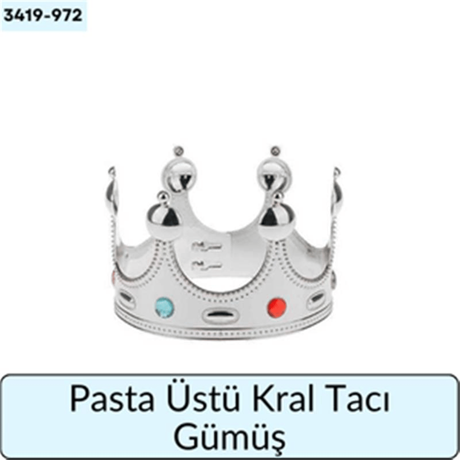 Pasta Üstü Kral Tacı Gümüş