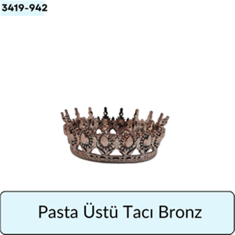 Pasta Üstü Tacı Bronz