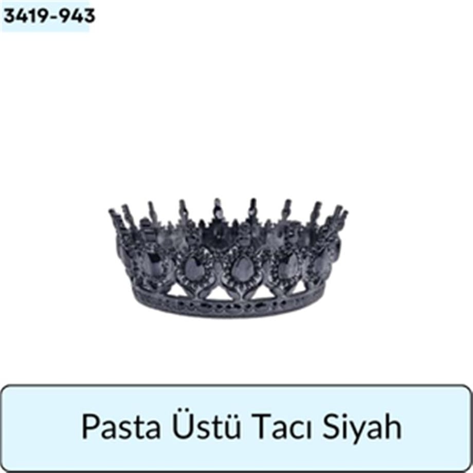 Pasta Üstü Tacı Siyah
