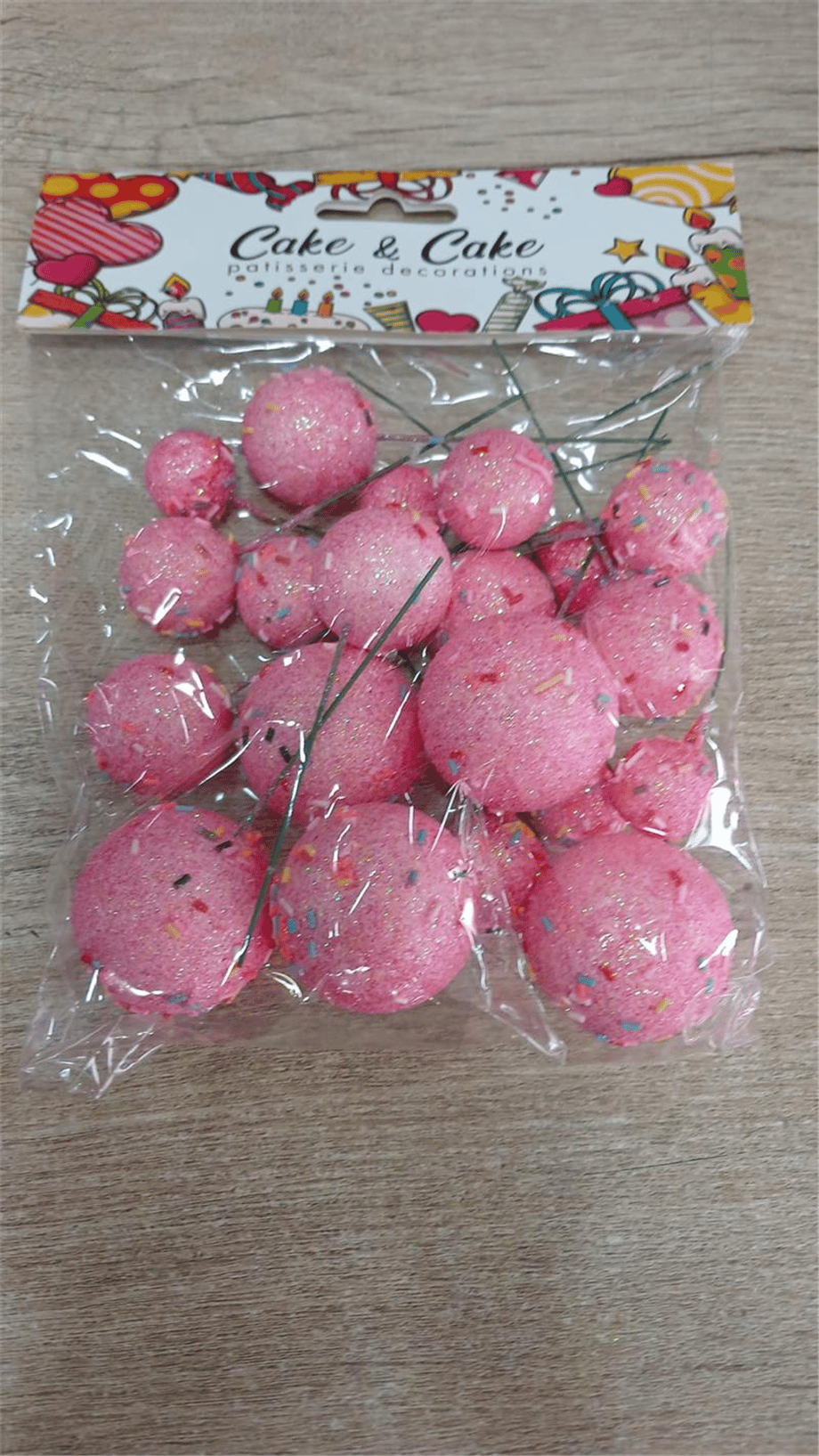 Pasta Üstü Top Süs Mix Pembe