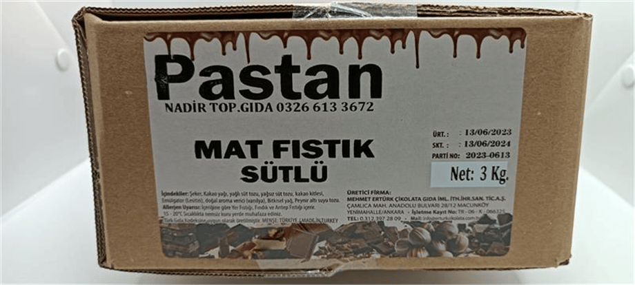 Pastan Fıstık Draje Sütlü     (3 kg)