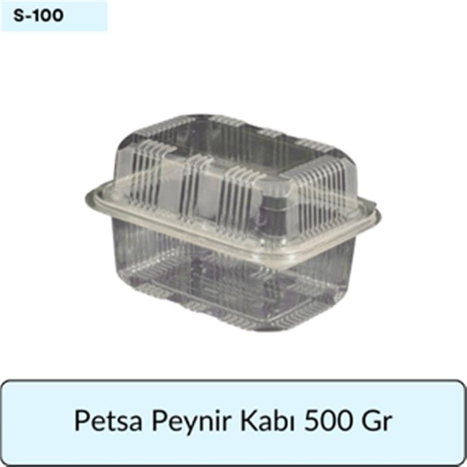 Petsa Peynir Kabı 500 Gr   (100 AD)