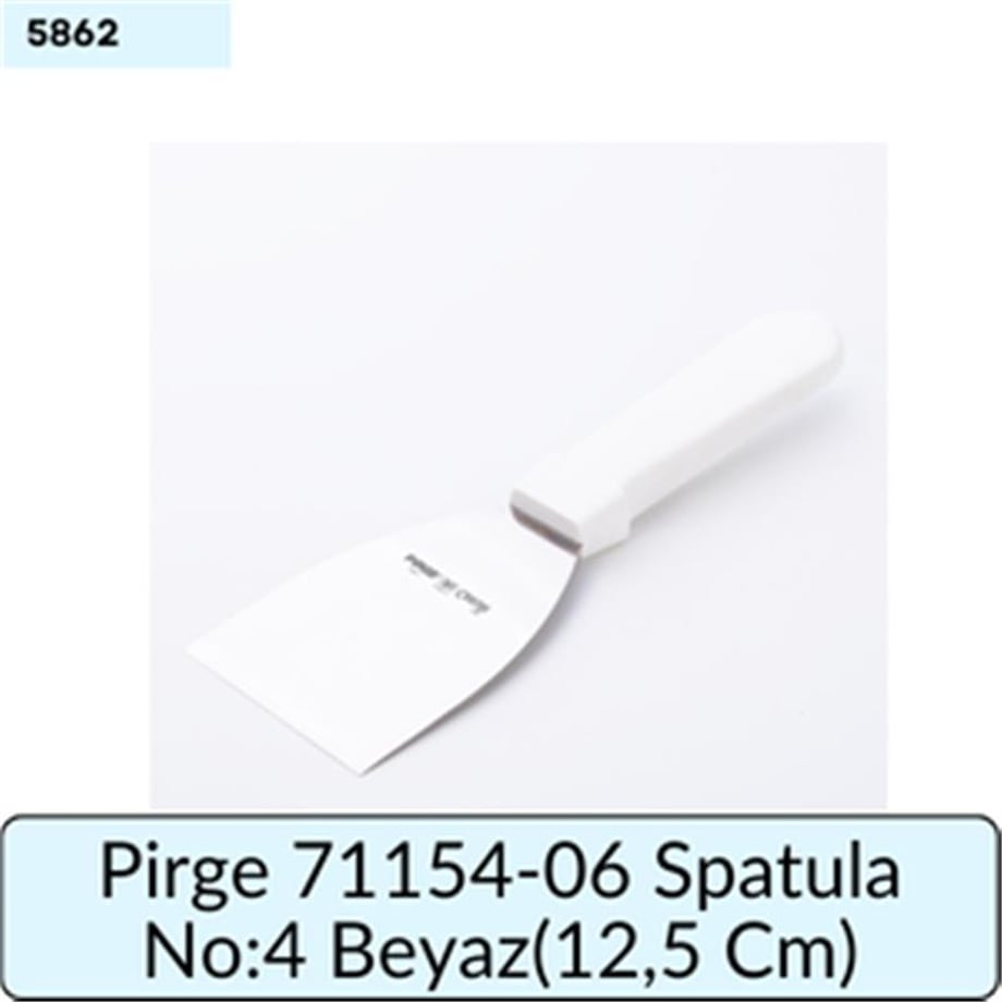 Pirge 71154-06 Spatula No:4 Beyaz   (12,5 Cm)