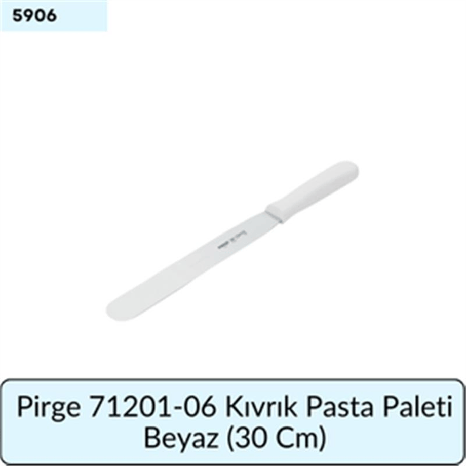 Pirge 71201-06 Kıvrık Pasta Paleti Beyaz   (30 Cm)