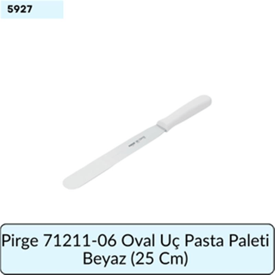 Pirge 71211-06 Oval Uç Pasta Paleti Beyaz  (25 Cm)