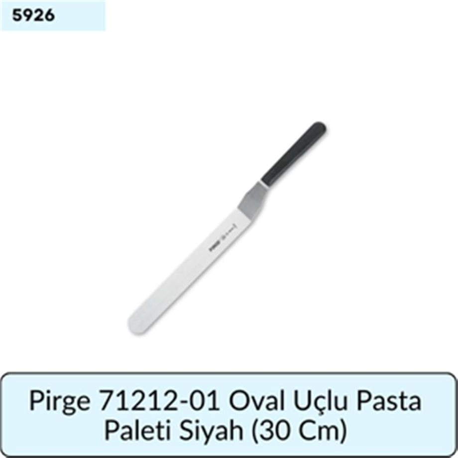 Pirge 71212-01 Oval Uç Pasta Paleti Siyah  (30 Cm)