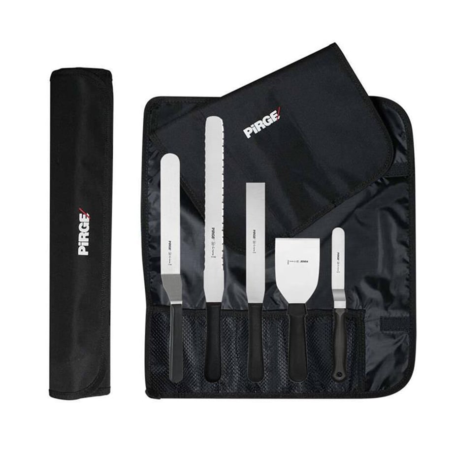 Pirge 71219-01 Çantalı Pastacılık Set Siyah (5 Li)