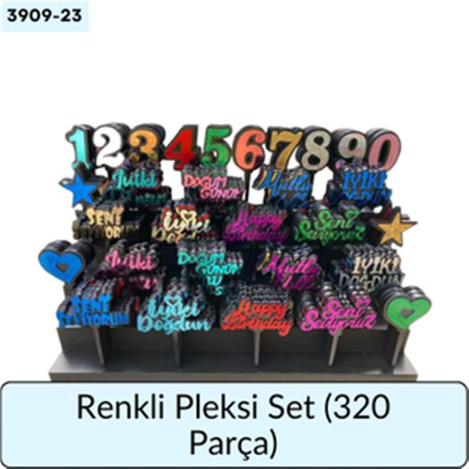 RENKLİ PLEKSİ SET   (320 PARÇA)