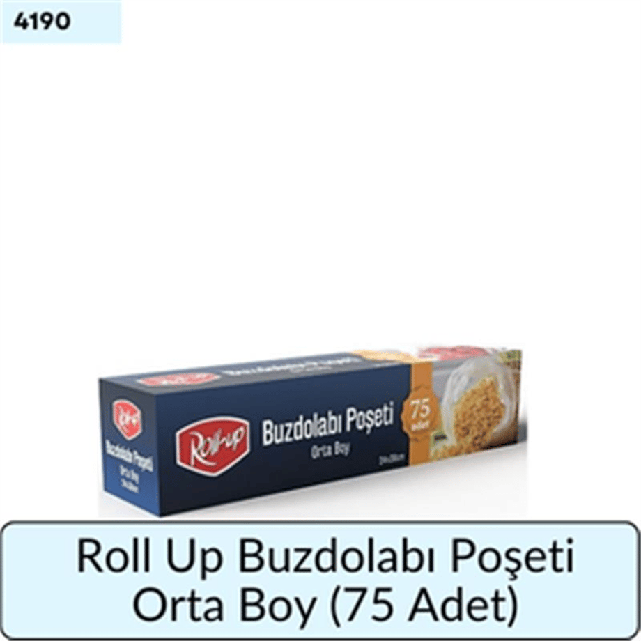 Roll up Buzdolabı Poşeti Orta Boy   (75 Adet)