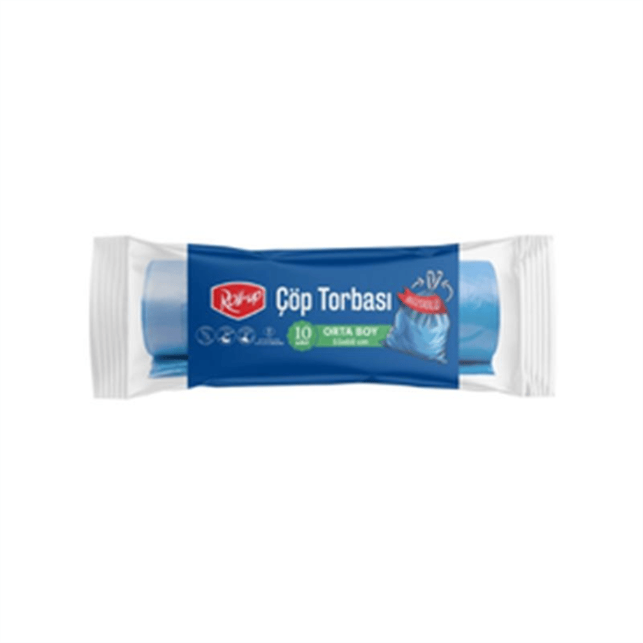 Roll Up Büzgülü Çöp Torbası Orta Boy   (10 Adet)