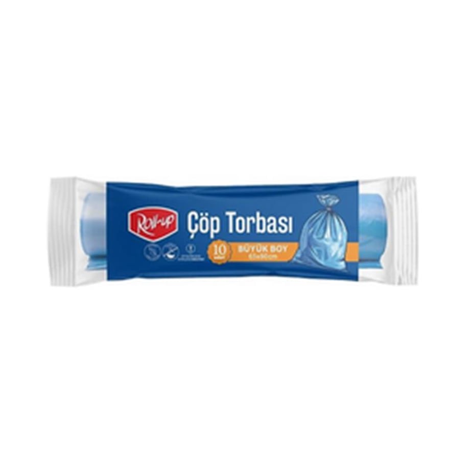 Roll Up Çöp Torbası Büyük Boy 65*80 Cm   (10 Adet)