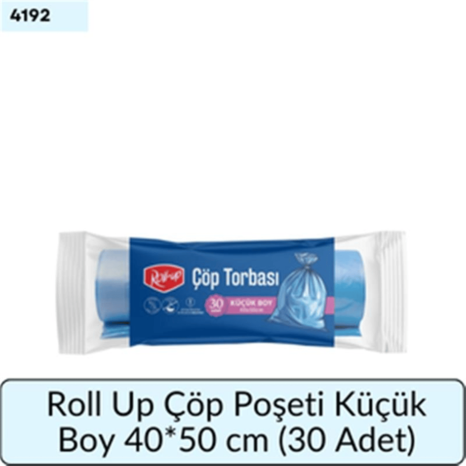 Roll Up Çöp Torbası Küçük Boy 40*50 Cm   (30 Adet)