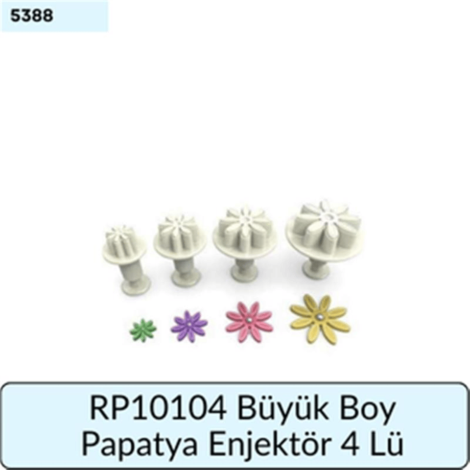RP10104 Büyük Boy Papatya Enjektör 4 Lü