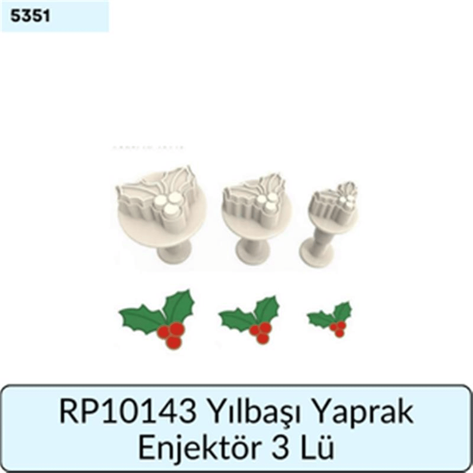 RP10143 Yılbaşı Yaprak Enjektör 3 Lü