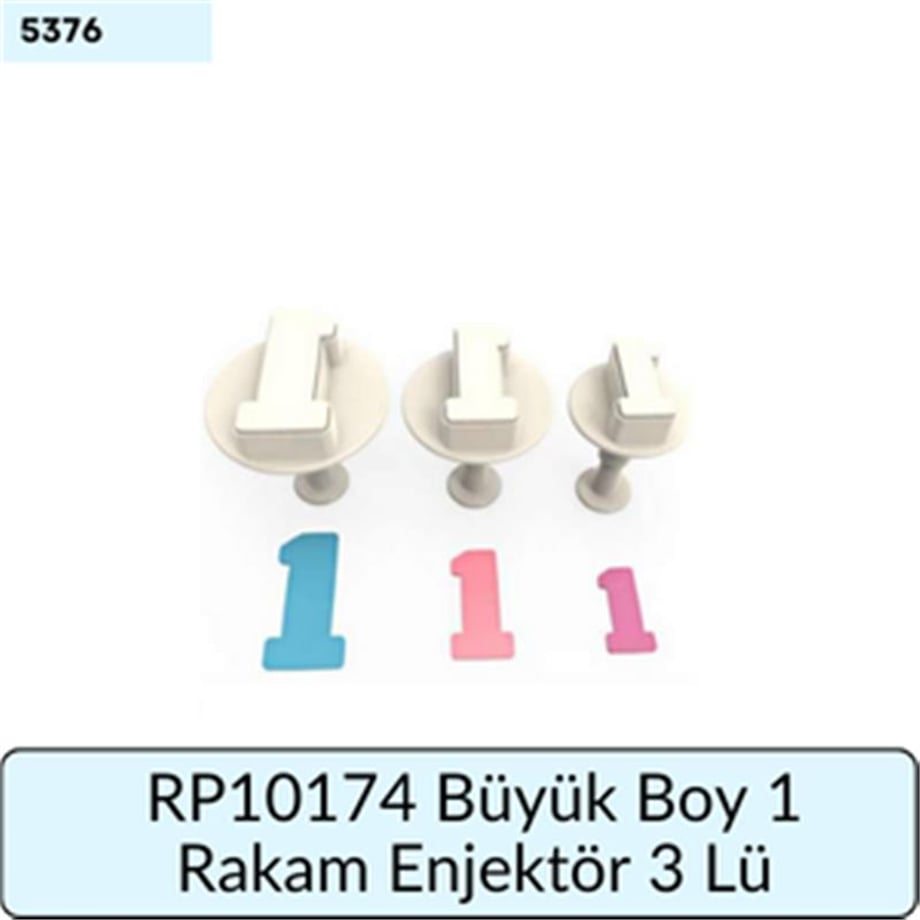 RP10174 Büyük Boy 1 Rakam Enjektör 3 Lü