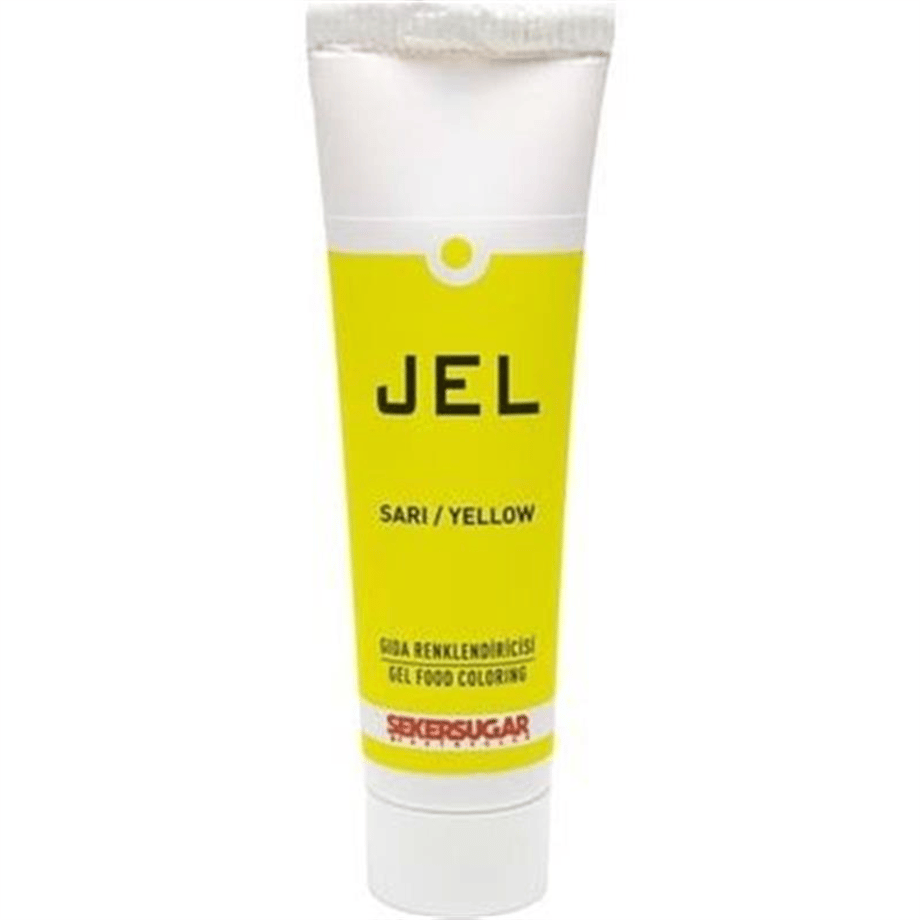 Ş & S Yenilebilir Sarı Jel Gıda Boyası   (100 Gr)