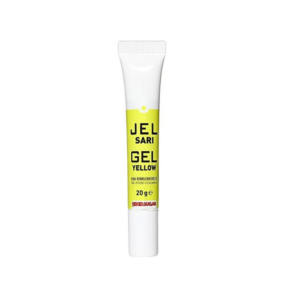 Ş & S Yenilebilir Sarı Jel Gıda Boyası   (20 Gr)