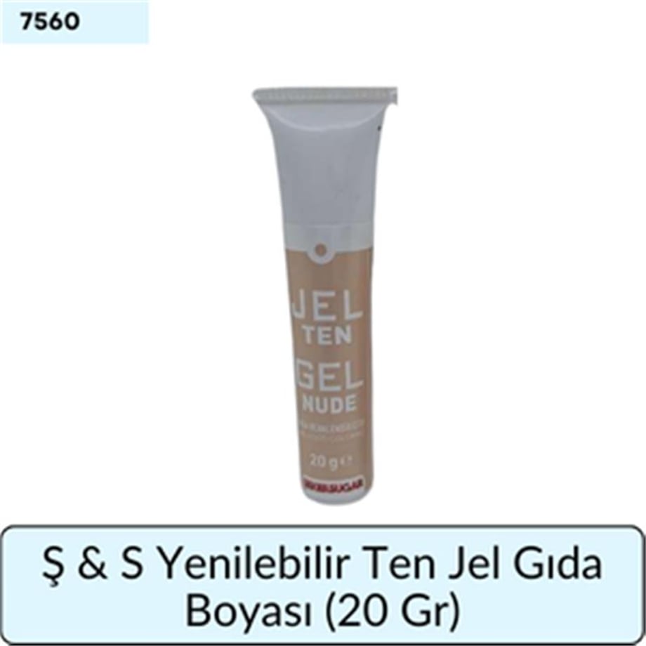 Ş & S Yenilebilir Ten Jel Gıda Boyası   (20 Gr)