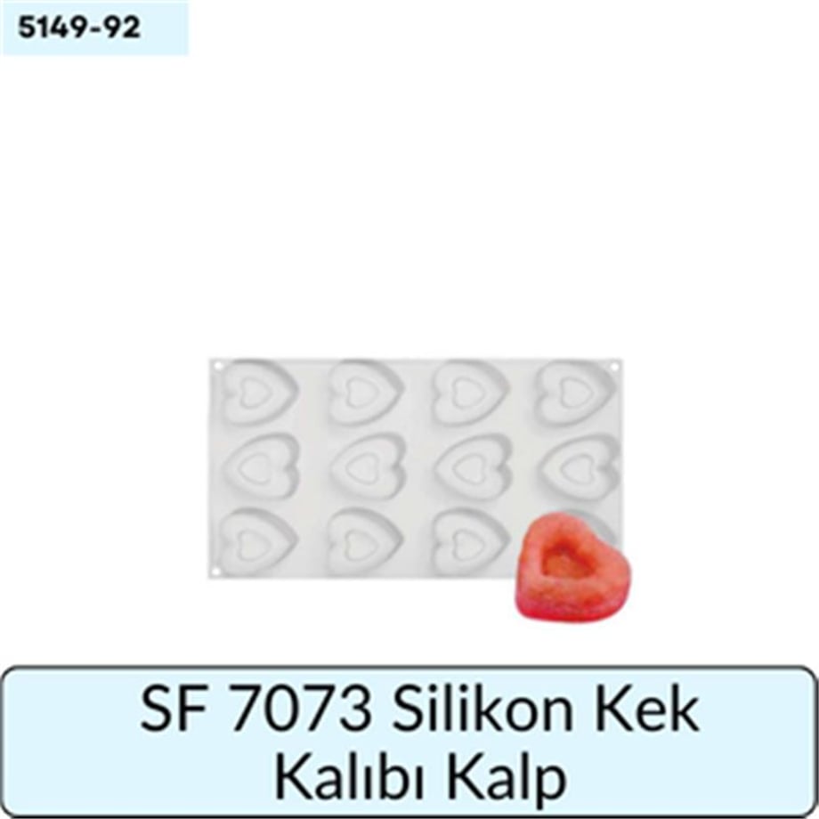 SF 7073 Silikon Kek Kalıbı Kalp