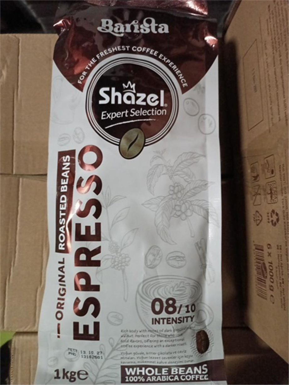 Shazel Çekirdek Espresso Kahve 08/10   (1000 gr)