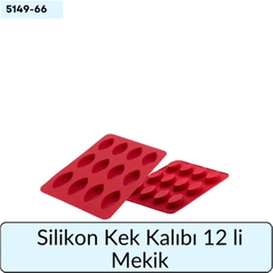 Silikon Kek Kalıbı 12 li Mekik