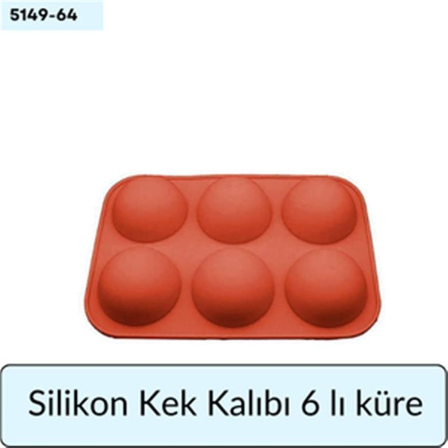Silikon Kek Kalıbı 6 lı Küre