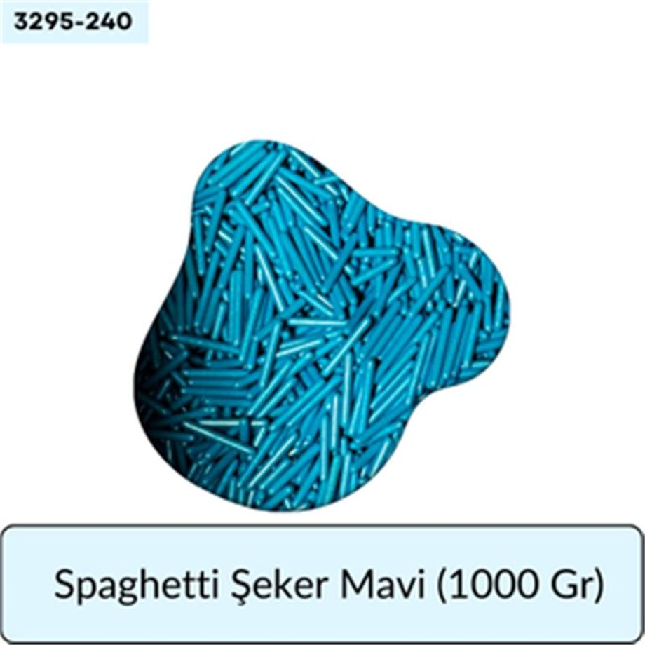 Spaghetti Şeker Mavi   (1000 Gr)