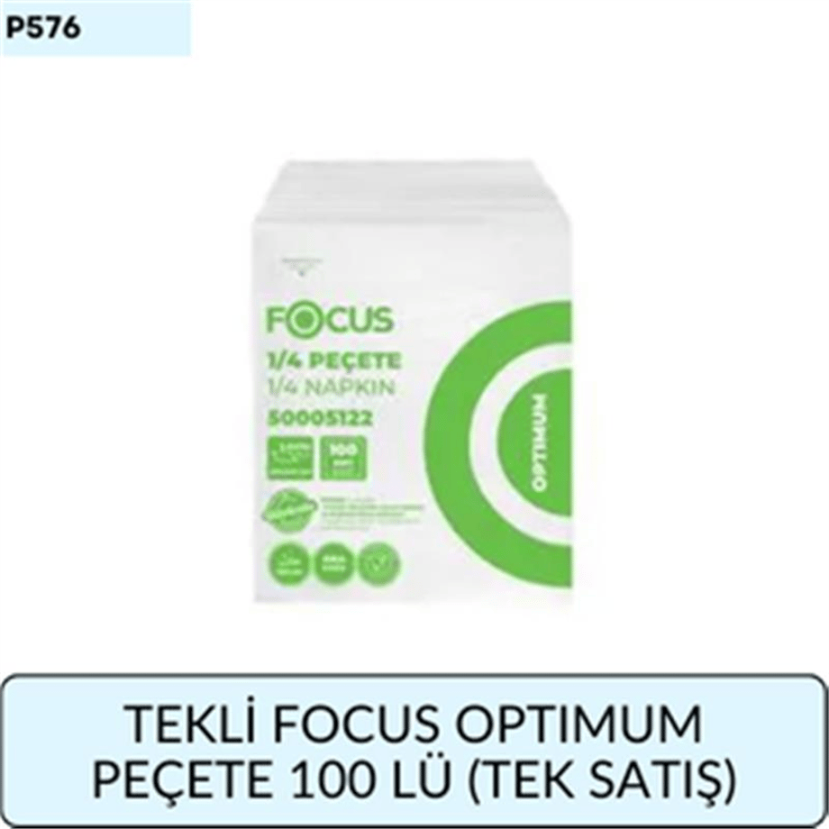 (TEK SATIŞ)   TEKLİ FOCUS OPTIMUM PEÇETE 100 LÜ