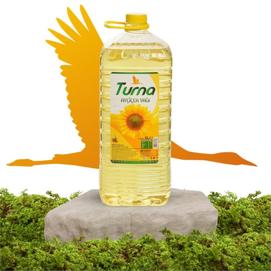 Turna Ayçiçek Yağ Pet Şişe   (5 Lt)