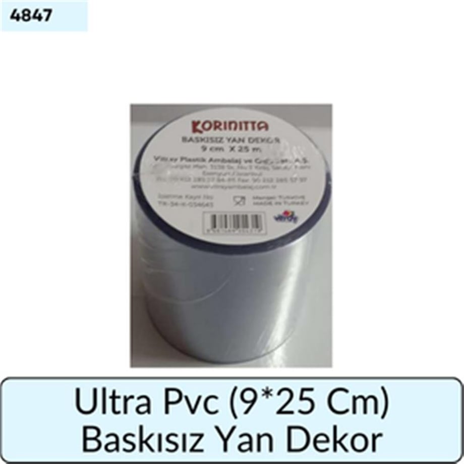 Ultra Pvc (9*25 Cm) Baskısız Yan Dekor