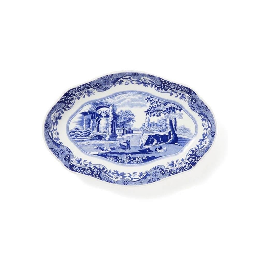 BLUE ITALIAN OVAL SERVİS 22 CM