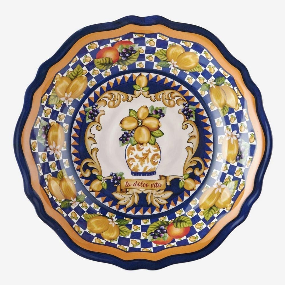 CAPRI MAVİ MELAMİN SERVİS KASESİ 35 CM