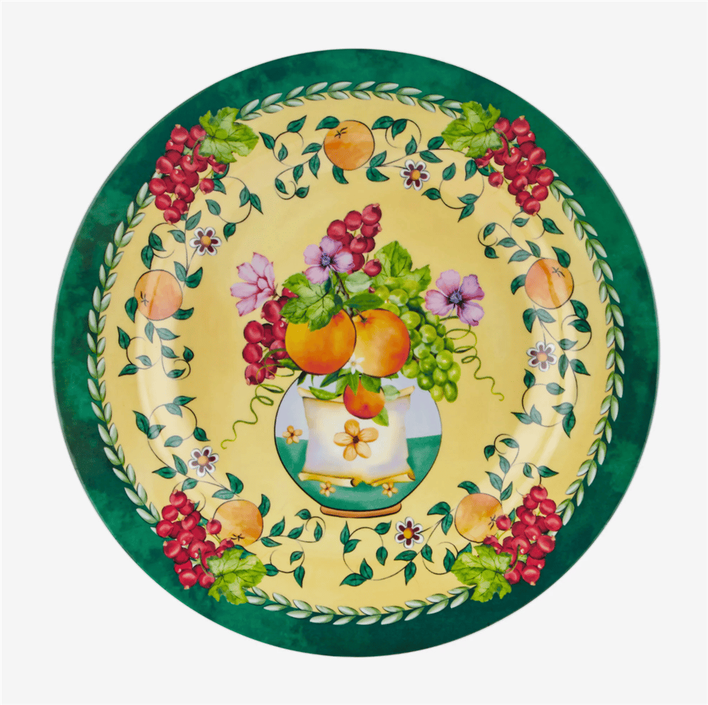 CARPE DIEM SARI MELAMİN YEMEK TABAĞI 28 CM