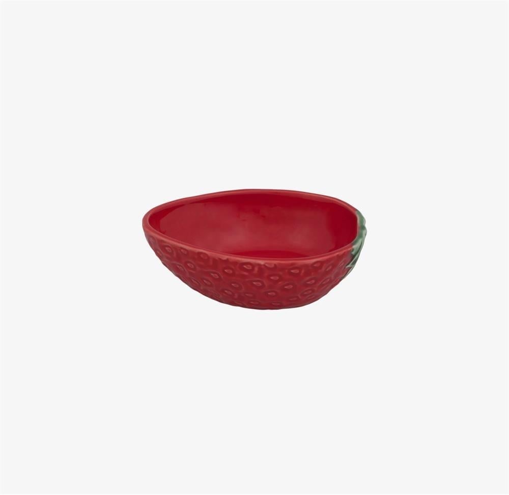 KIRMIZI SERAMİK SERVİS KASESİ 13,5 CM STRAWBERRIES COLLECTION
