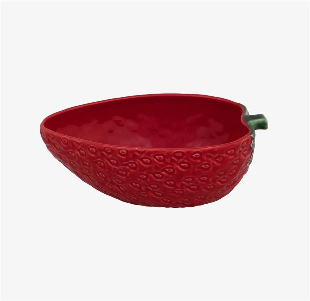 KIRMIZI SERAMİK SERVİS KASESİ 24 CM STRAWBERRIES COLLECTION