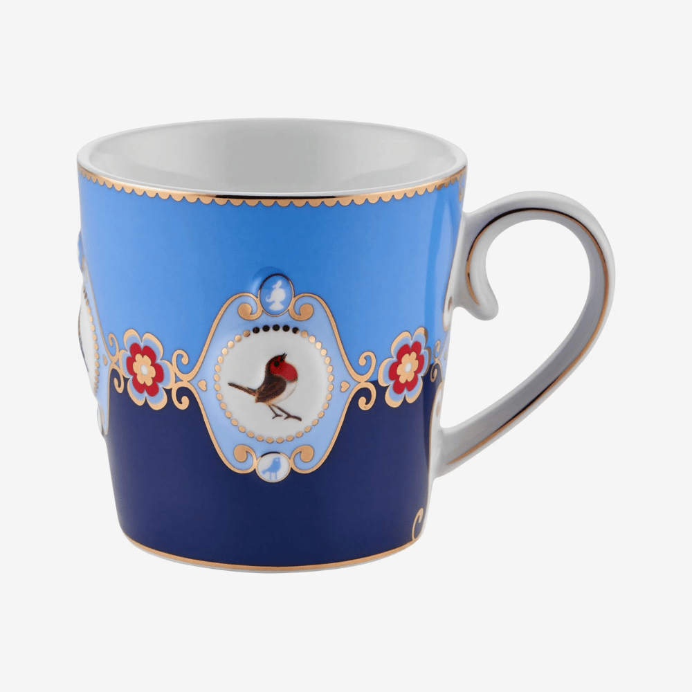 LOVE BIRDS MAVİ PORSELEN KUPA 250 ML